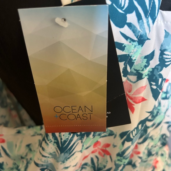 Ocean and coast cinched waist bathing suit cover up dress size L-nwt - Picture 3 of 5